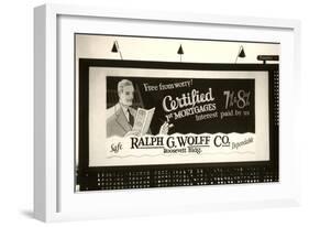 Mortgage Billboard-null-Framed Art Print