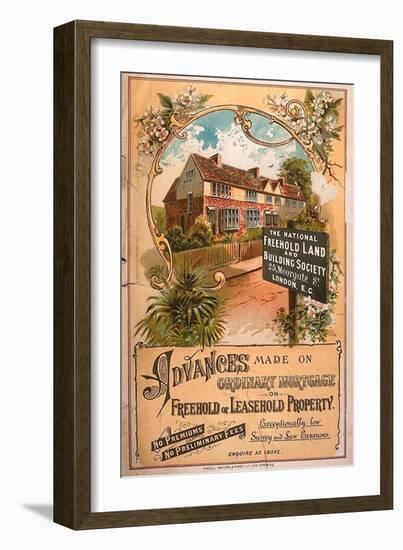 Mortgages Building Societies Estate Agents, UK, 1900-null-Framed Giclee Print