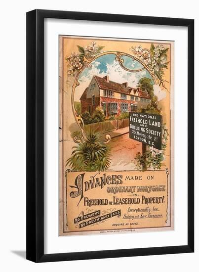 Mortgages Building Societies Estate Agents, UK, 1900-null-Framed Giclee Print