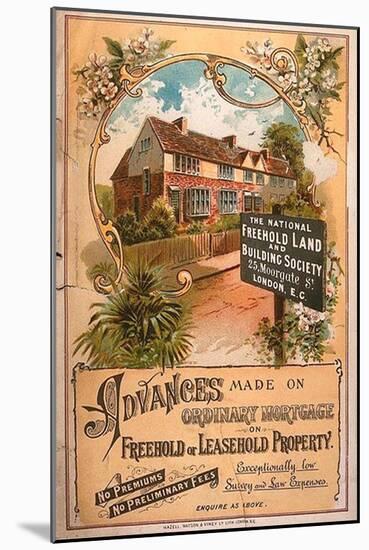 Mortgages Building Societies Estate Agents, UK, 1900-null-Mounted Giclee Print