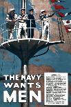 The Navy Wants Men-Mortimer Co-Stretched Canvas