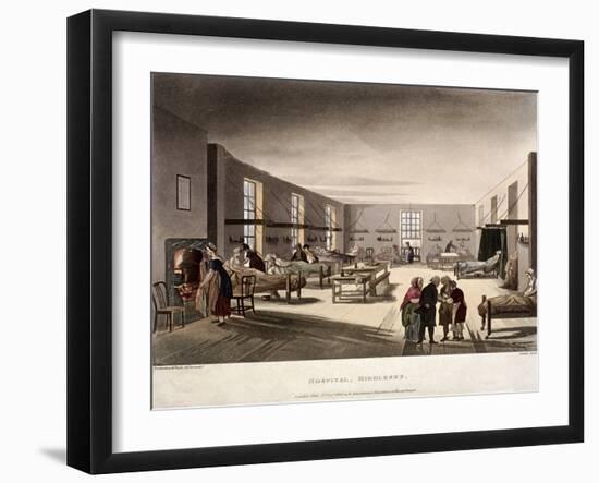 Mortimer Street, Marylebone, London, 1808-Augustus Charles Pugin-Framed Giclee Print