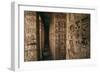 Mortuary Temple of Ramses III, Detail of Columns and Walls Carved with Figures and Heiroglyphs-null-Framed Giclee Print