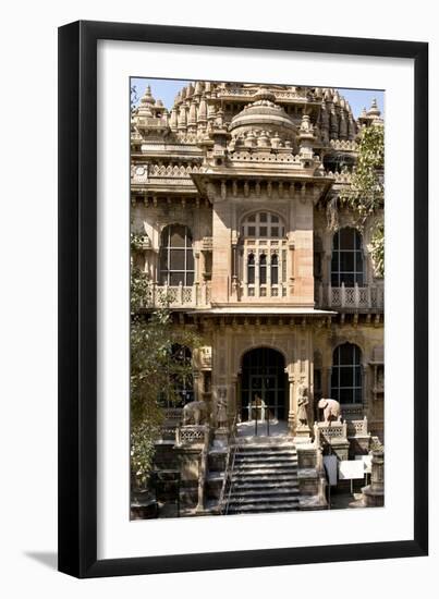 Morvi Temple (The Secretariat) an Administrative Building with a Hindu Temple in the Centre-Henry Wilson-Framed Photographic Print