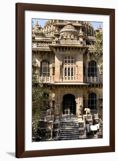 Morvi Temple (The Secretariat) an Administrative Building with a Hindu Temple in the Centre-Henry Wilson-Framed Photographic Print