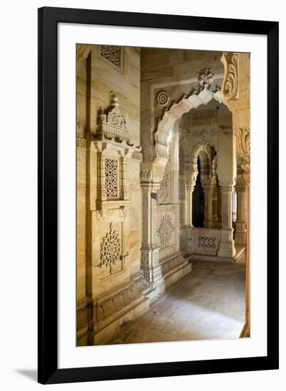 Morvi Temple (The Secretariat) an Administrative Building with a Hindu Temple in the Centre-Henry Wilson-Framed Photographic Print