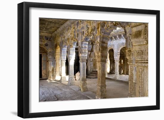 Morvi Temple (The Secretariat) an Administrative Building with a Hindu Temple in the Centre-Henry Wilson-Framed Photographic Print