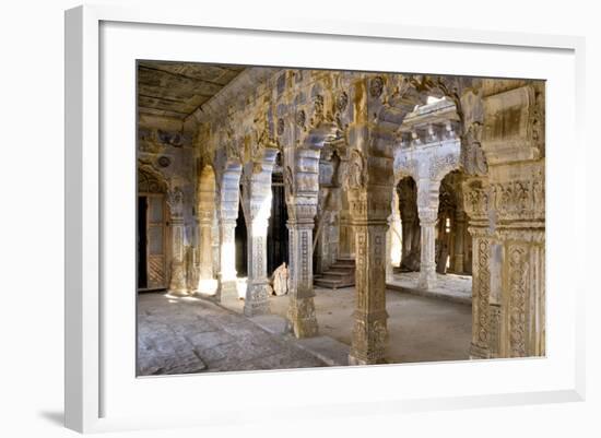 Morvi Temple (The Secretariat) an Administrative Building with a Hindu Temple in the Centre-Henry Wilson-Framed Photographic Print