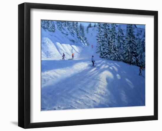 Morzine, Ski Run-Andrew Macara-Framed Giclee Print