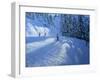 Morzine, Ski Run-Andrew Macara-Framed Giclee Print