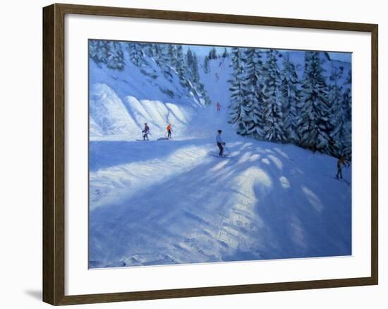Morzine, Ski Run-Andrew Macara-Framed Giclee Print