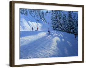 Morzine, Ski Run-Andrew Macara-Framed Giclee Print