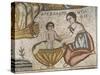 Mosaic Art Depicting Life of Alexander the Great, Detail of Infant Alexander Bathed-null-Stretched Canvas