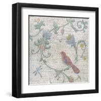 Mosaic Birds II-Wellington Studio-Framed Art Print