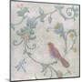 Mosaic Birds II-Wellington Studio-Mounted Art Print