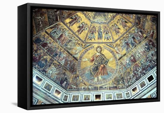 Mosaic Ceiling, Baptistry of St John, Florence, Italy-Peter Thompson-Framed Stretched Canvas
