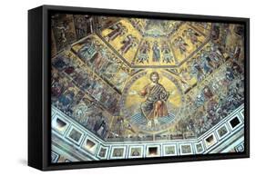 Mosaic Ceiling, Baptistry of St John, Florence, Italy-Peter Thompson-Framed Stretched Canvas