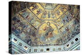 Mosaic Ceiling, Baptistry of St John, Florence, Italy-Peter Thompson-Stretched Canvas