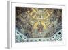 Mosaic Ceiling, Baptistry of St John, Florence, Italy-Peter Thompson-Framed Photographic Print