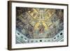 Mosaic Ceiling, Baptistry of St John, Florence, Italy-Peter Thompson-Framed Photographic Print