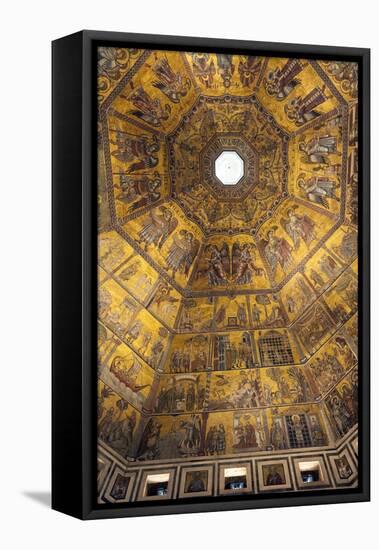 Mosaic Ceiling of Dome of the Battistero (Baptistry)-Nico Tondini-Framed Stretched Canvas