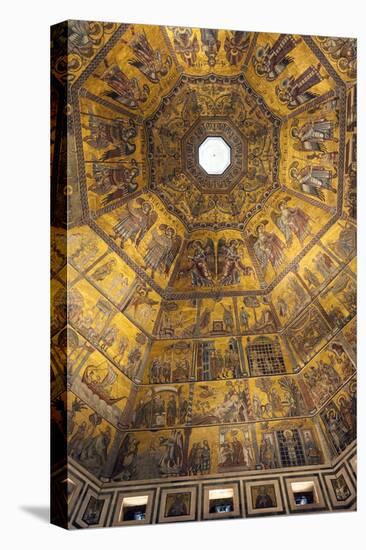Mosaic Ceiling of Dome of the Battistero (Baptistry)-Nico Tondini-Stretched Canvas