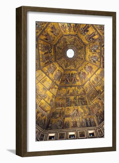 Mosaic Ceiling of Dome of the Battistero (Baptistry)-Nico Tondini-Framed Photographic Print