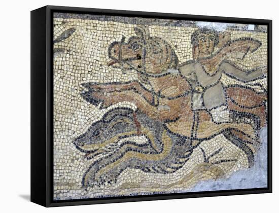 Mosaic, Currently in the Museum, Taken from the Greek and Roman Site of Cyrene, Libya-Ethel Davies-Framed Stretched Canvas