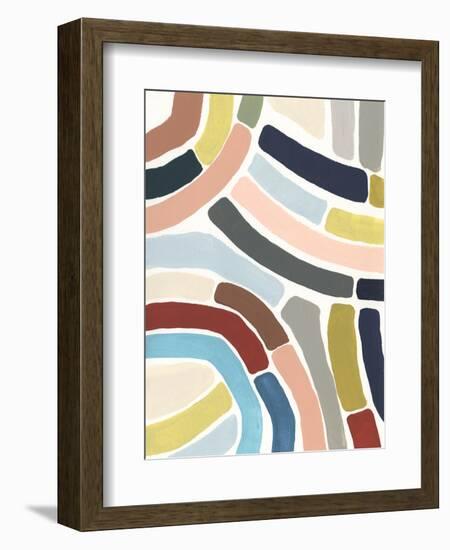 Mosaic Curve I-June Vess-Framed Art Print