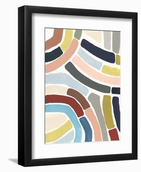 Mosaic Curve I-June Vess-Framed Art Print