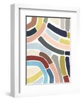 Mosaic Curve I-June Vess-Framed Art Print