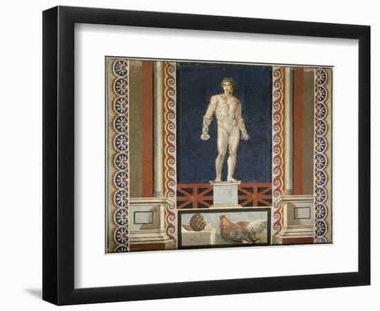 Mosaic Depicting a Boxer in the Gym. Roman Civilization-null-Framed Premium Giclee Print