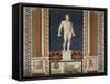 Mosaic Depicting a Boxer in the Gym. Roman Civilization-null-Framed Stretched Canvas