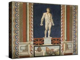 Mosaic Depicting a Boxer in the Gym. Roman Civilization-null-Stretched Canvas
