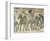 Mosaic Depicting a Quadriga During Chariot Racing in Circus-null-Framed Giclee Print