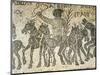 Mosaic Depicting a Quadriga During Chariot Racing in Circus-null-Mounted Giclee Print