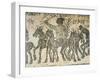 Mosaic Depicting a Quadriga During Chariot Racing in Circus-null-Framed Giclee Print