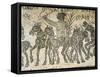 Mosaic Depicting a Quadriga During Chariot Racing in Circus-null-Framed Stretched Canvas