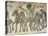 Mosaic Depicting a Quadriga During Chariot Racing in Circus-null-Stretched Canvas