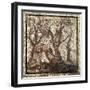 Mosaic Depicting Agricultural Works: Olive Picking from Saint-Romain-En-Gal, France-null-Framed Giclee Print