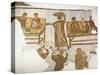 Mosaic Depicting Banquet Scene with Musicians and Servants, from Carthage-null-Stretched Canvas