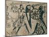 Mosaic Depicting Battle of Fel and Fol-null-Mounted Giclee Print