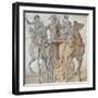 Mosaic Depicting Chariot Race, from Spain, 3rd Century-null-Framed Giclee Print