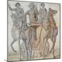 Mosaic Depicting Chariot Race, from Spain, 3rd Century-null-Mounted Giclee Print