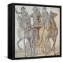 Mosaic Depicting Chariot Race, from Spain, 3rd Century-null-Framed Stretched Canvas