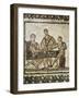 Mosaic Depicting Dice Players, from Thysdrus-null-Framed Giclee Print