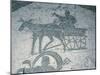 Mosaic Depicting Farm Cart on Two Wheels, in Piazzale Delle Corporazioni-null-Mounted Giclee Print