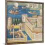 Mosaic Depicting Fluvial Landscape with Villa-null-Mounted Giclee Print