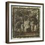 Mosaic Depicting Grape Harvest, from Saint Roman En Gal, 3rd Century-null-Framed Giclee Print