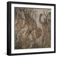 Mosaic Depicting Hercules and Hyllax, from Italica, Spain-null-Framed Giclee Print